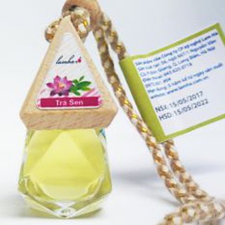 Lọ treo xe thủy tinh 7ml hình lục lăng.
