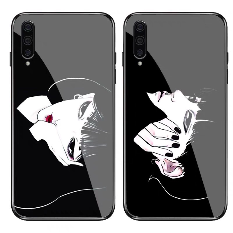 Ốp lưng iphone kính cặp đôi cô gái nghệ thuật case 14 14plus 13 pro max 12 promax 11 mini 6 6s 7 8 plus x xr xs