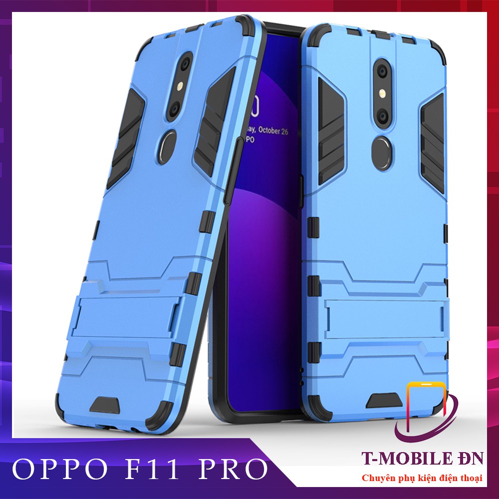 Ốp lưng Oppo F11 Pro iron man chống sốc kèm chống xem video tiện lợi và bảo vệ Camera