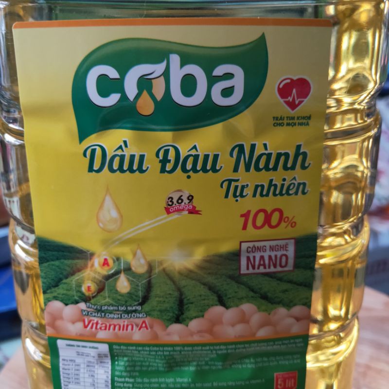 Dầu đậu nành 5lít Coba 100% | BigBuy360 - bigbuy360.vn