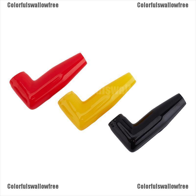 Colorfulswallowfree 3pc Electric Guard Motor Winch Cable Terminal Boot Rubber Cover Black+Red+Yellow BELLE
