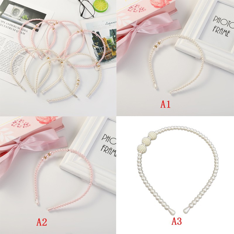 Cài tóc đính ngọc trai giả dễ thương dành cho bé gái