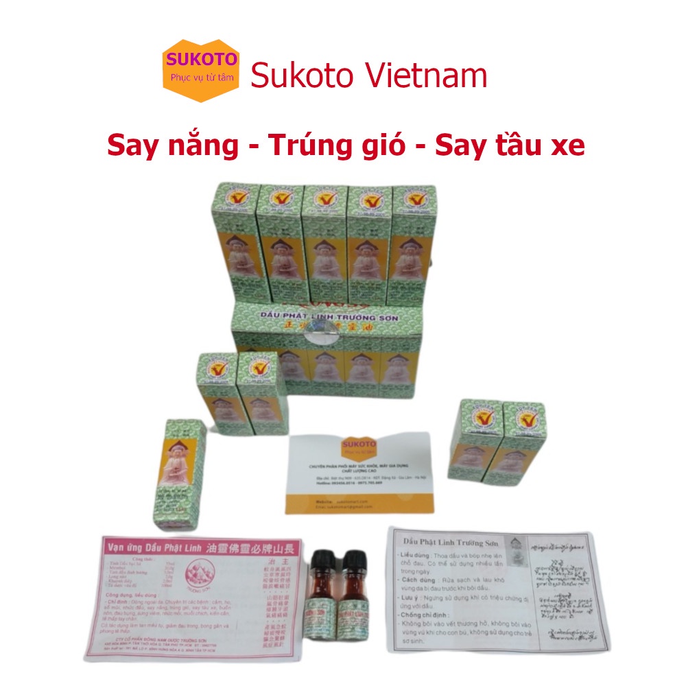 Dầu Phật Linh Trường Sơn-Dầu xoa bóp xương khớp-Giảm stress, đau lưng-Giải cảm, đỡ ho