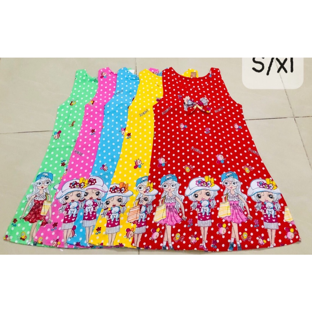 Combo 3 Đầm Chữ A Bé