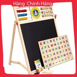 [Giảm giá] Bảng 2 mặt Education Board kèm bộ chữ số bằng gỗ gắn nam châm