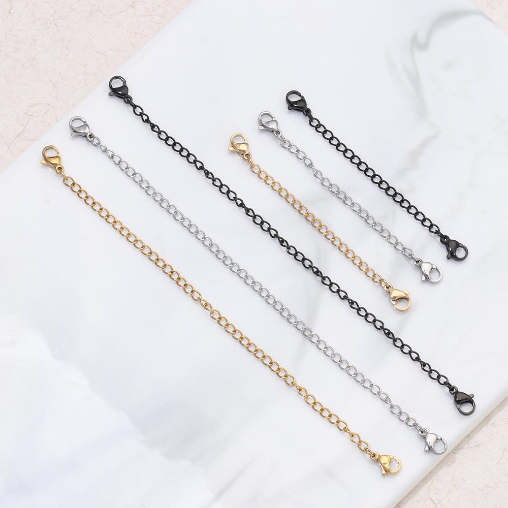 Dụng Cụ Nối Dài Dây Xích Bằng Thép Không Gỉ An Toàn|Phụ Kiện Tìm Trang Sức Màu Đen DIY Tiện Dụng