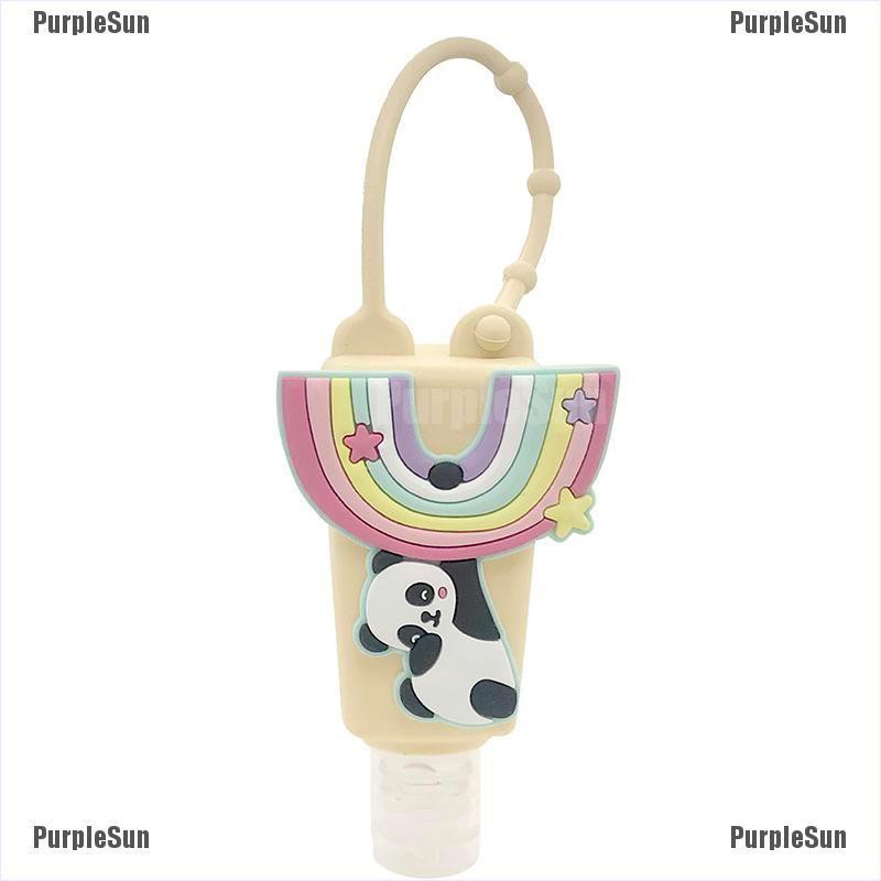 Bình rỗng đựng nước rửa tay sát khuẩn kèm vỏ ngoài Silicon hình động vật dễ thương | BigBuy360 - bigbuy360.vn