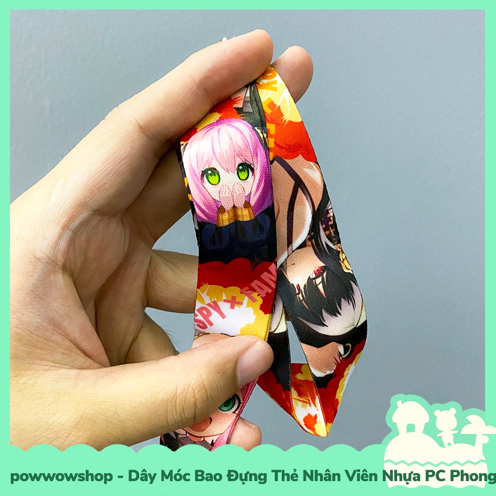 [Sẵn VN - Hỏa Tốc] Dây Móc Bao Đựng Thẻ Nhân Viên Nhựa PC Phong Cách Anime Manga Sp X Family