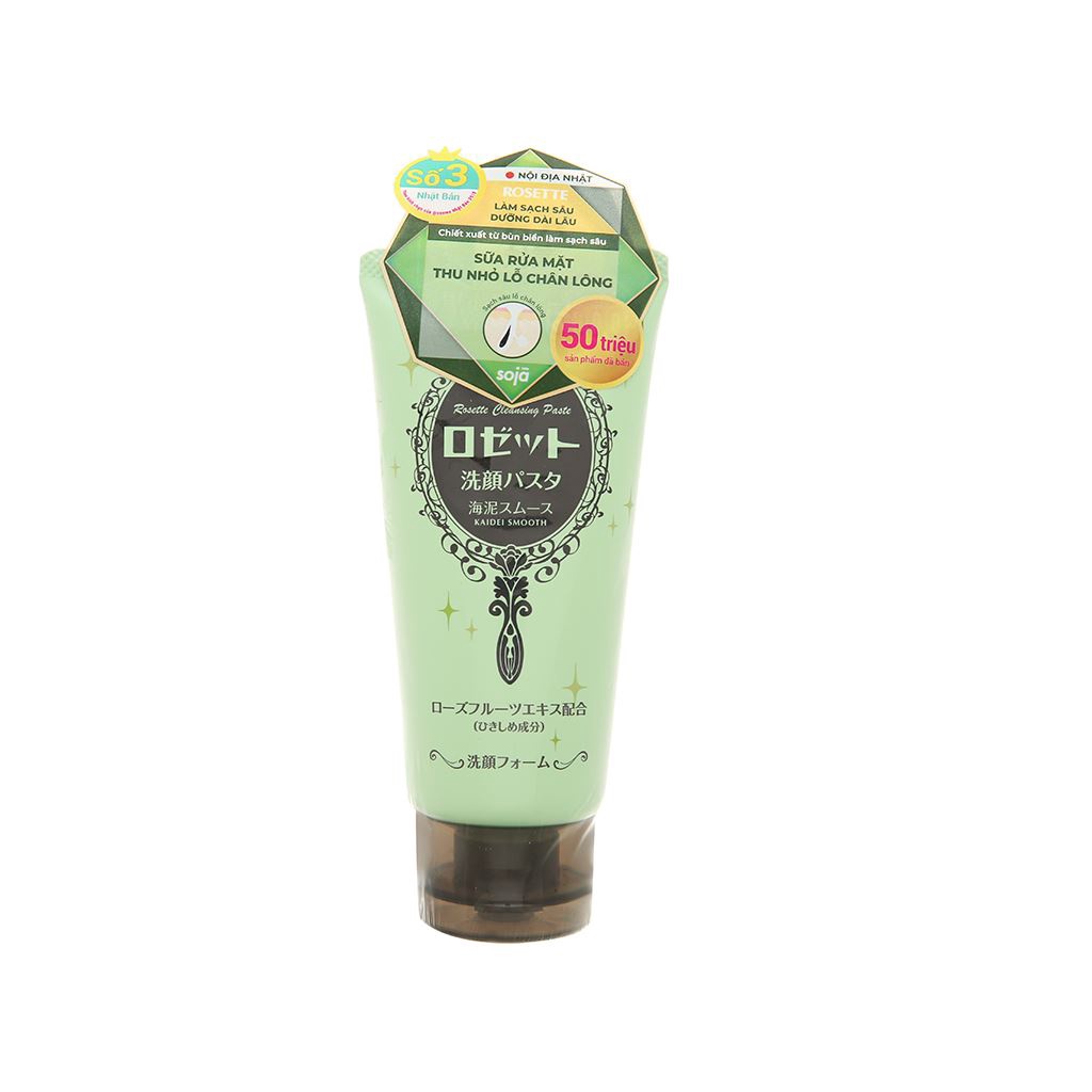 Sữa rửa mặt Rosette thu nhỏ lỗ chân lông 120g