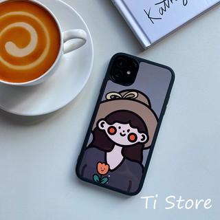 Ốp Lưng Girl Gray iP [ TI STORE ]