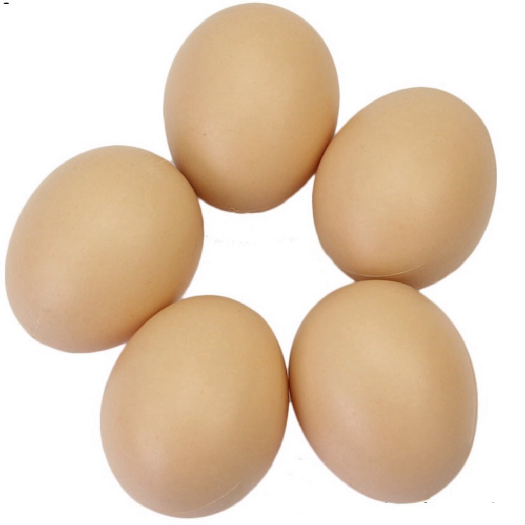 Combo Bộ 5 trứng nhựa giả khuyến khích gà đẻ trứng