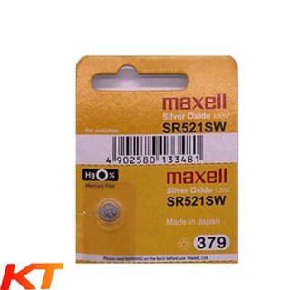 PIN SR521, SR521SW, 379 1.55V MAXELL PIN ĐỒNG HỒ.