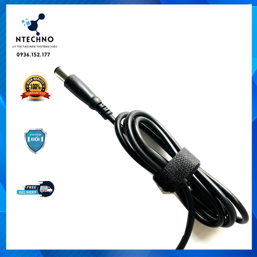 Sạc Zin Laptop Dell 19.5V 3.34A 65W Chân kim to/Chân kim nhỏ dành cho laptop Dell -Tặng kèm dây nguồn- Bảo hành 12 Tháng