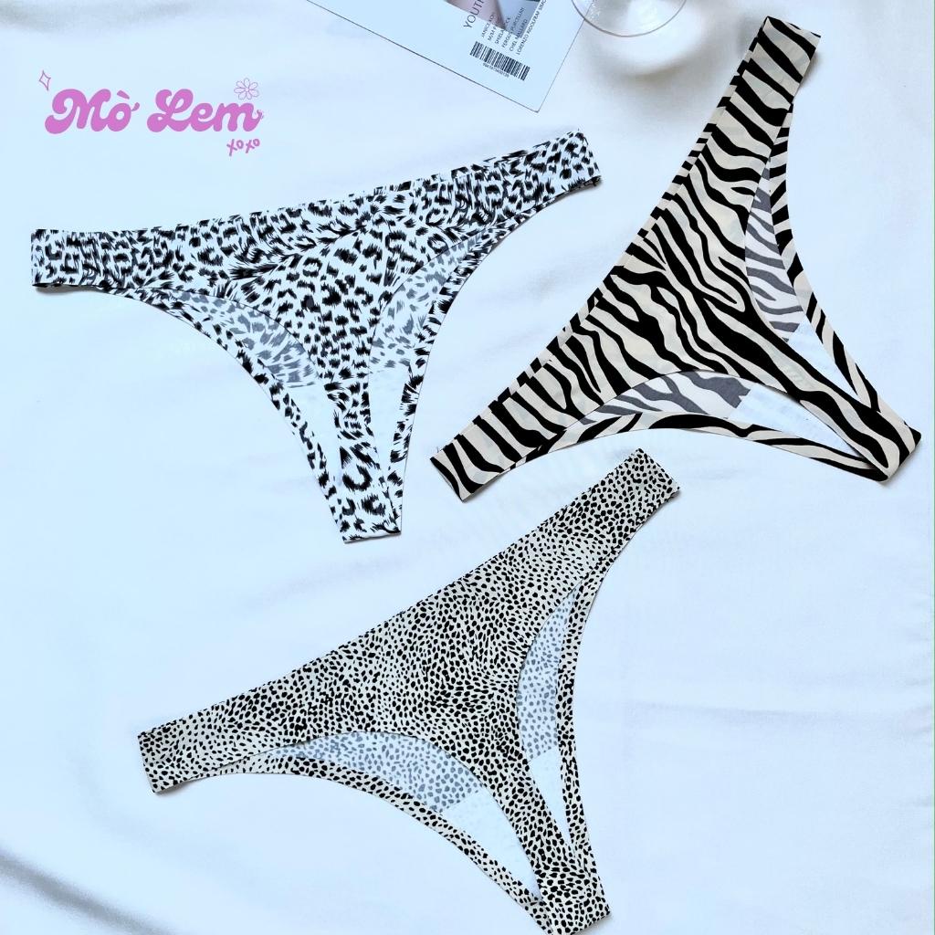 Quần Lót Lọt Khe Da Beo Cao Cấp Siêu Sexy Mềm Mại Nhiều Hoạ Tiết - DB01 | Molem.bodycare