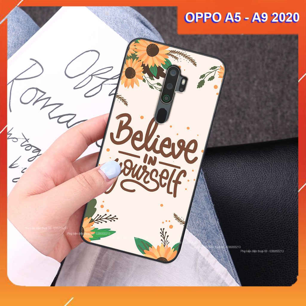 Ốp lưng Oppo A5 2020 / A9 2020 hình hình hoa, thiên nga, đẹp thời trang - CAO CẤP - SANG TRỌNG