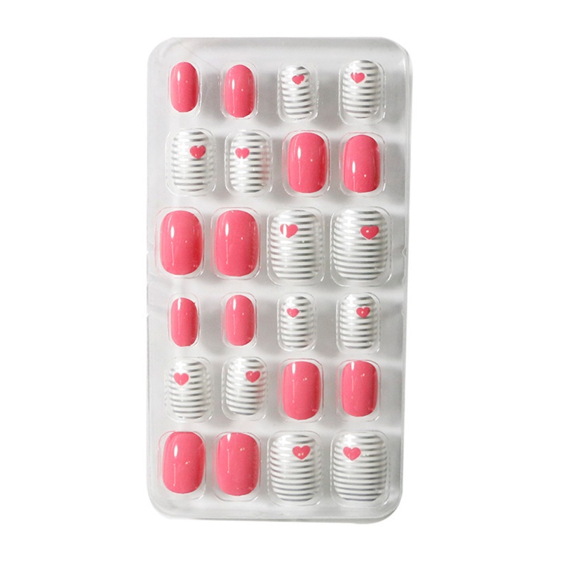 Móng Tay Giả Dạng Nhấn Màu Kẹo Dễ Thương Cho Bé