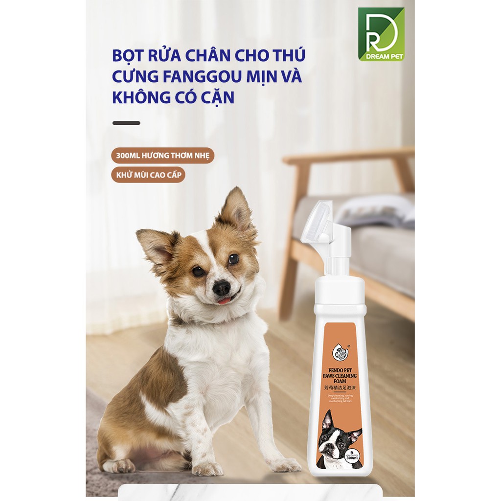 BỘT RỬA CHÂN CHÓ MÈO CAO CẤP - DREAMPET