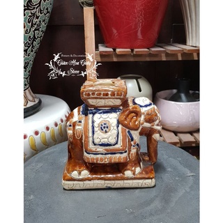 Voi xưa 16cm màu nâu