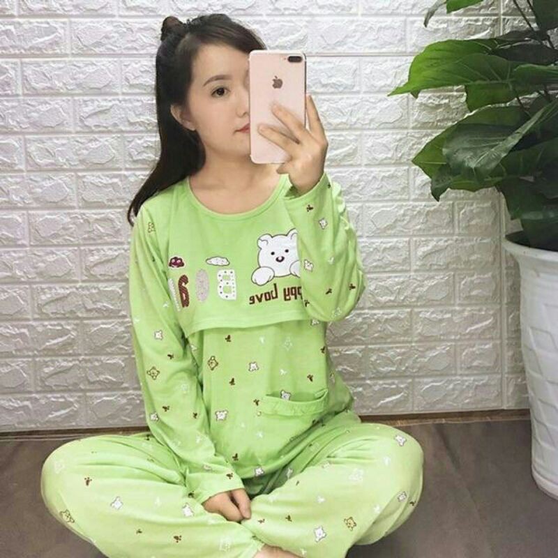 [Chọn màu] Bộ sau sinh mở nắp cho mẹ từ 51-65kg (Hàng Sài Gòn loại 1)