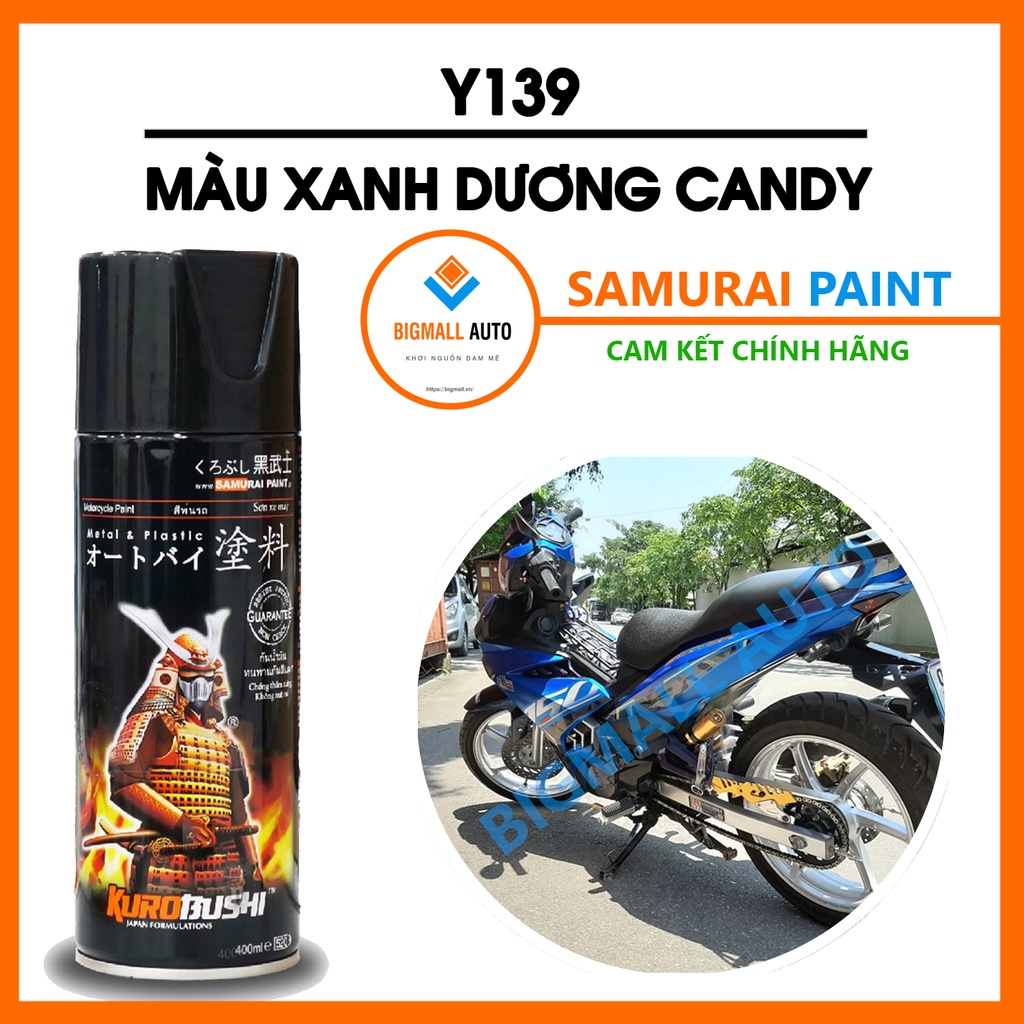 SƠN SAMURAI MÀU XANH DƯƠNG CANDY Y139 - XANH BIỂN CANDY