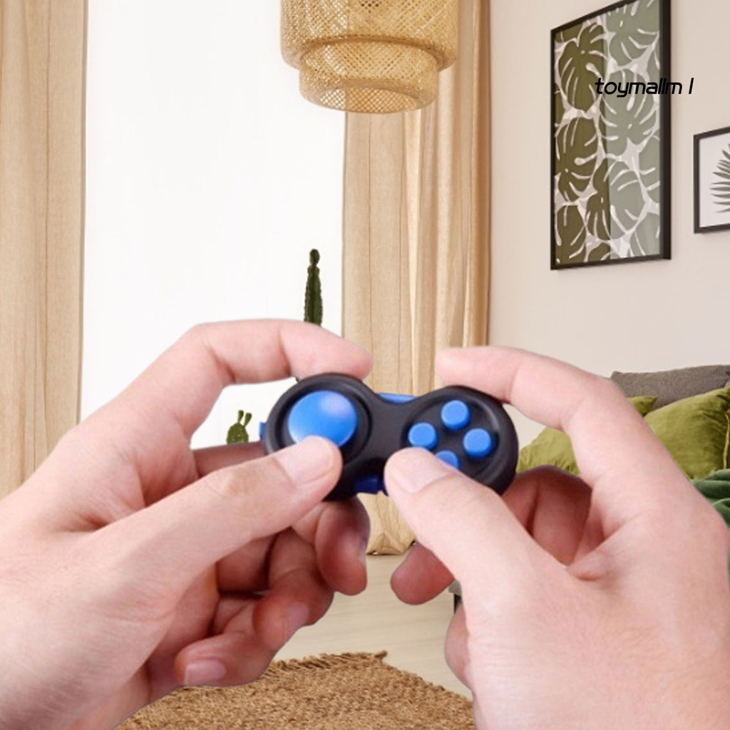 toymall Fidget Pad Portable Stress-relieving 4 Buttons Game Joystick Stress Reliever for Teens