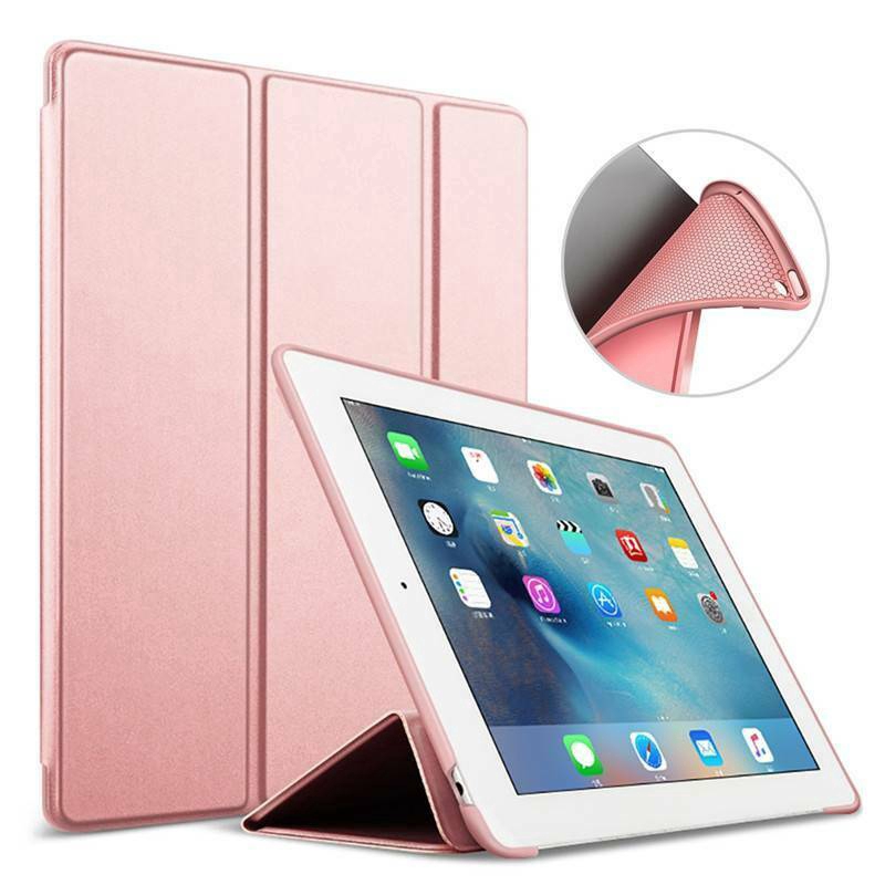 Bao da máy tính bảng nắp gập dáng mảnh có giá đỡ bằng PU và silicon dành cho iPad 10.2" 7th Gen 2019 A2200 A2198 A2232