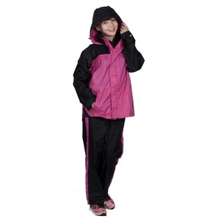 Áo mưa bộ Sơn Thủy K21 màu hồng vải tráng nhựa PVC