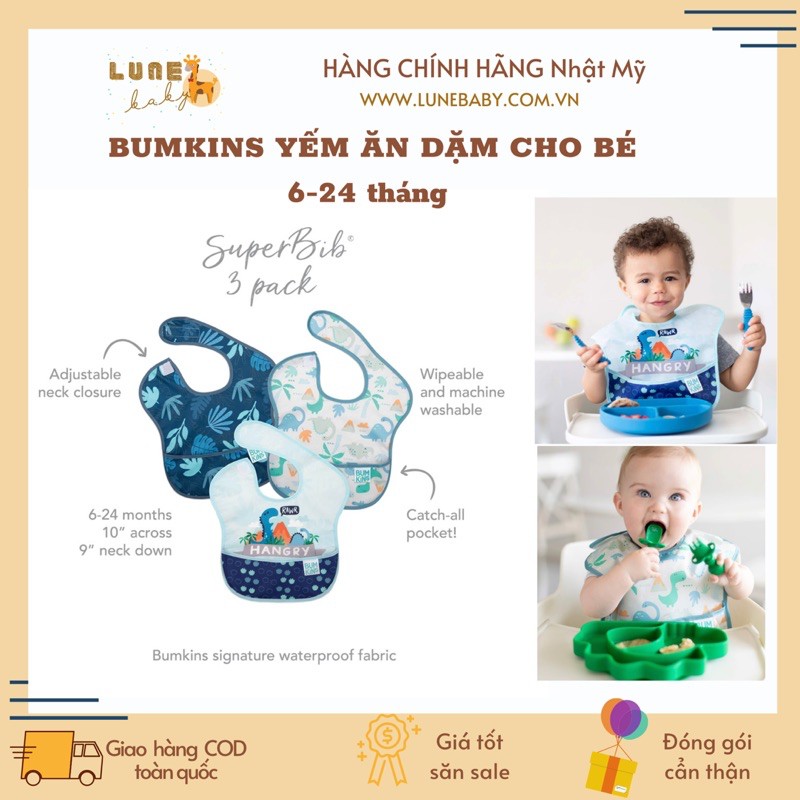 Bumkins - Yếm ăn dặm cho bé 6-24 tháng