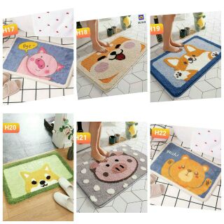 Thảm lau chân lông cừu 3D