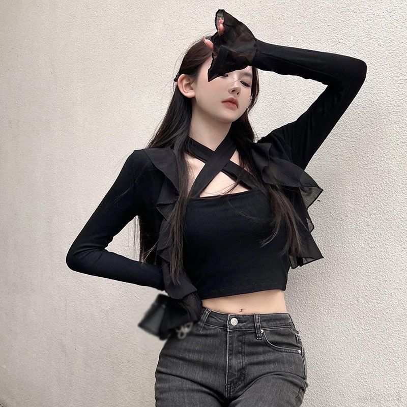 Set Áo Hai Dây Và Áo Khoác Cardigan Thời Trang Trẻ Trung Cho Nữ