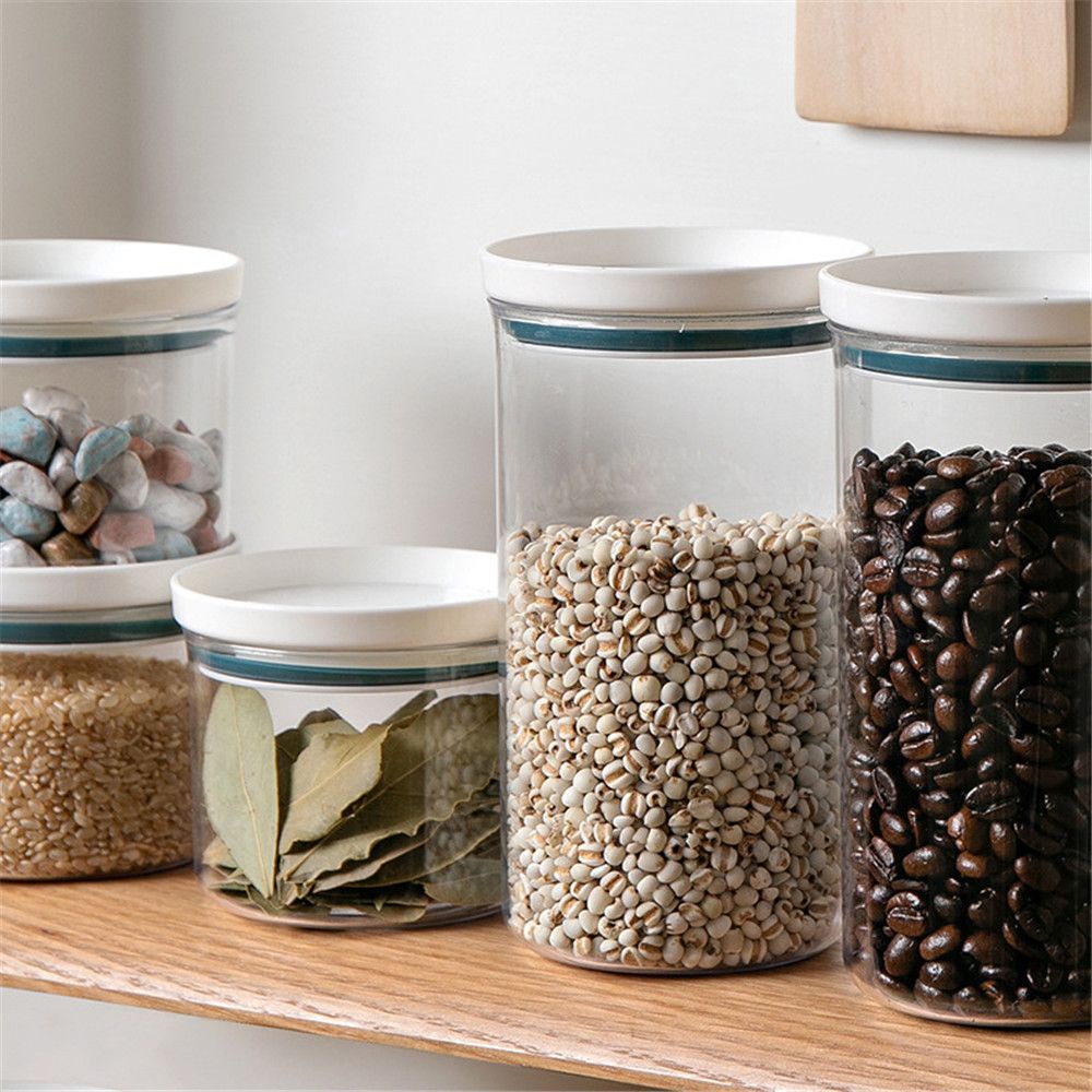 Hộp đựng hạt/ trà/ ngũ cốc/ thực phẩm khô nhiều màu phong cách Nhật cho nhà bếp