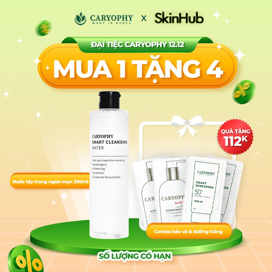 Nước tẩy trang thông minh caryophy smart cleansing water dành cho mọi loại da _ Skinhub