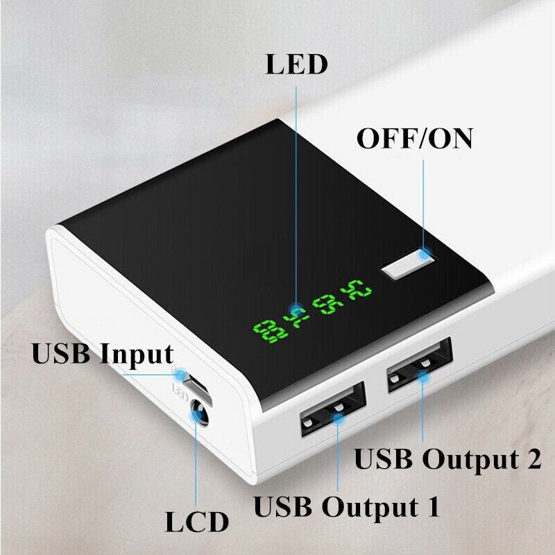 sạc dự phòng dung lượng 20000 mah có màn LED hiển thị/ sạc dự phòng ngoài cho điện thoại di động/ sặc pin androi và ios