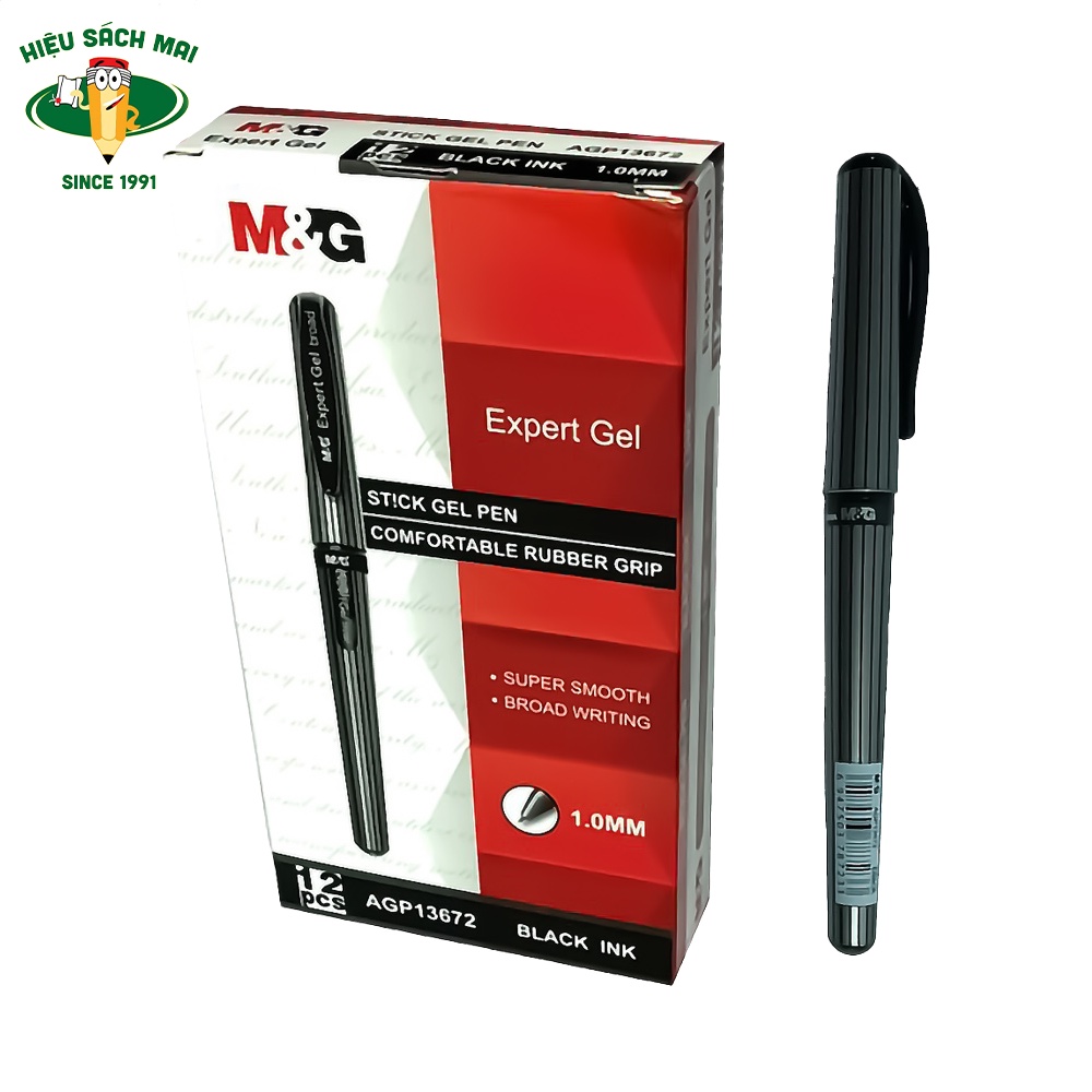Bút gel nước M&G AGP13672 nét to 1.0mm, siêu trơn