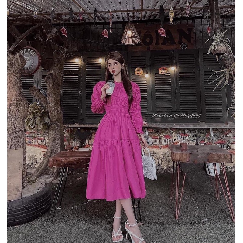 Đầm Maxi Nhún Siêu Sang