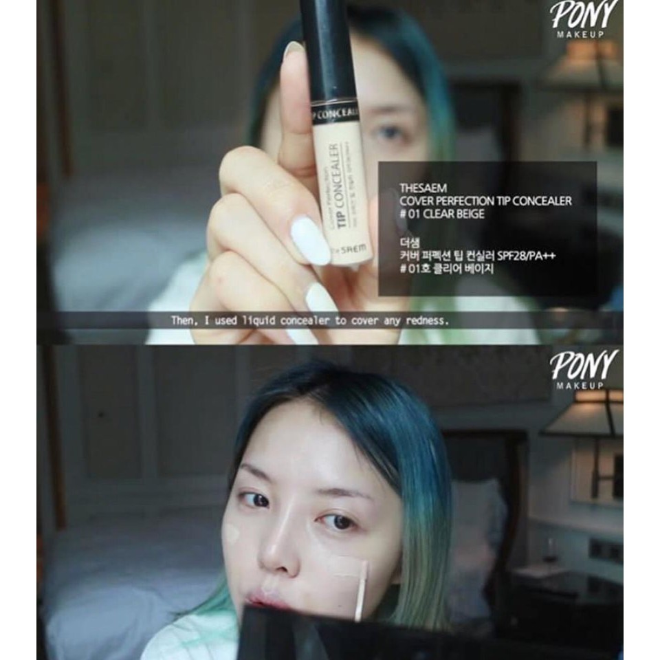 Kem Che Khuyết Điểm The Saem Cover Perfection Tip Concealer