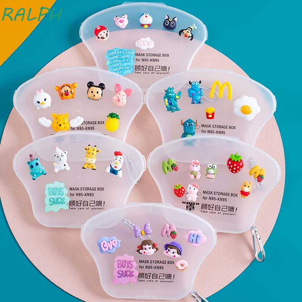 Hộp đựng khẩu trang bảo vệ miệng chống ô nhiễm họa tiết hoạt hình dễ thương cho người lớn và trẻ em