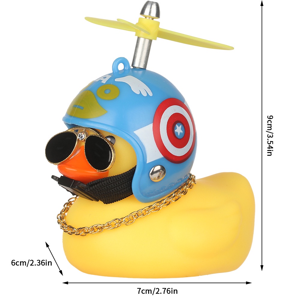 Mô Hình Vịt Vàng Nhỏ Dễ Thương Bằng Cao Su Trang Trí Xe Mô Tô