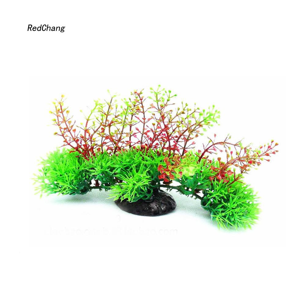 Cây cỏ nhân tạo màu sắc tươi sáng dùng để trang trí bể cá