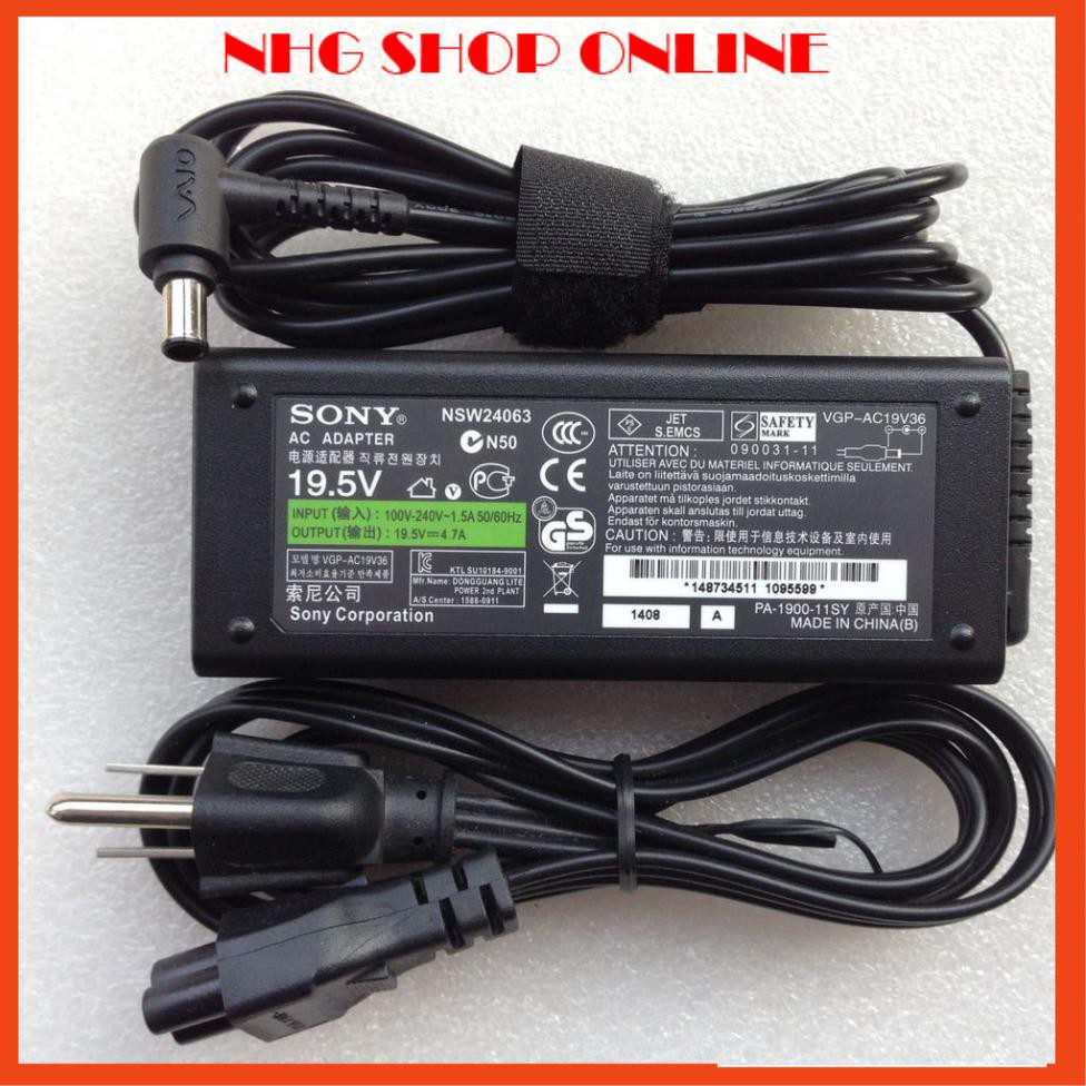 🎁 Sạc Laptop Sony 19.5V - 4.7A - phổ thông