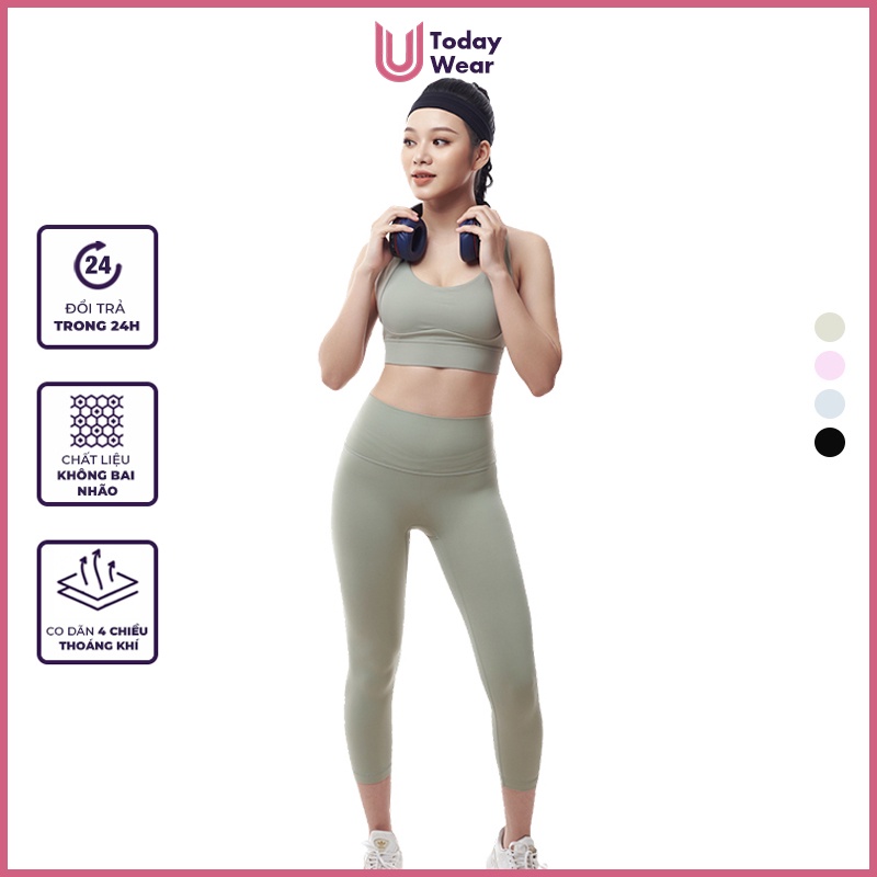 Quần Thể Thao Tập Gym Yoga Elite Legging (co dãn tốt, cạp cao, chất liệu cao cấp, quần lửng)