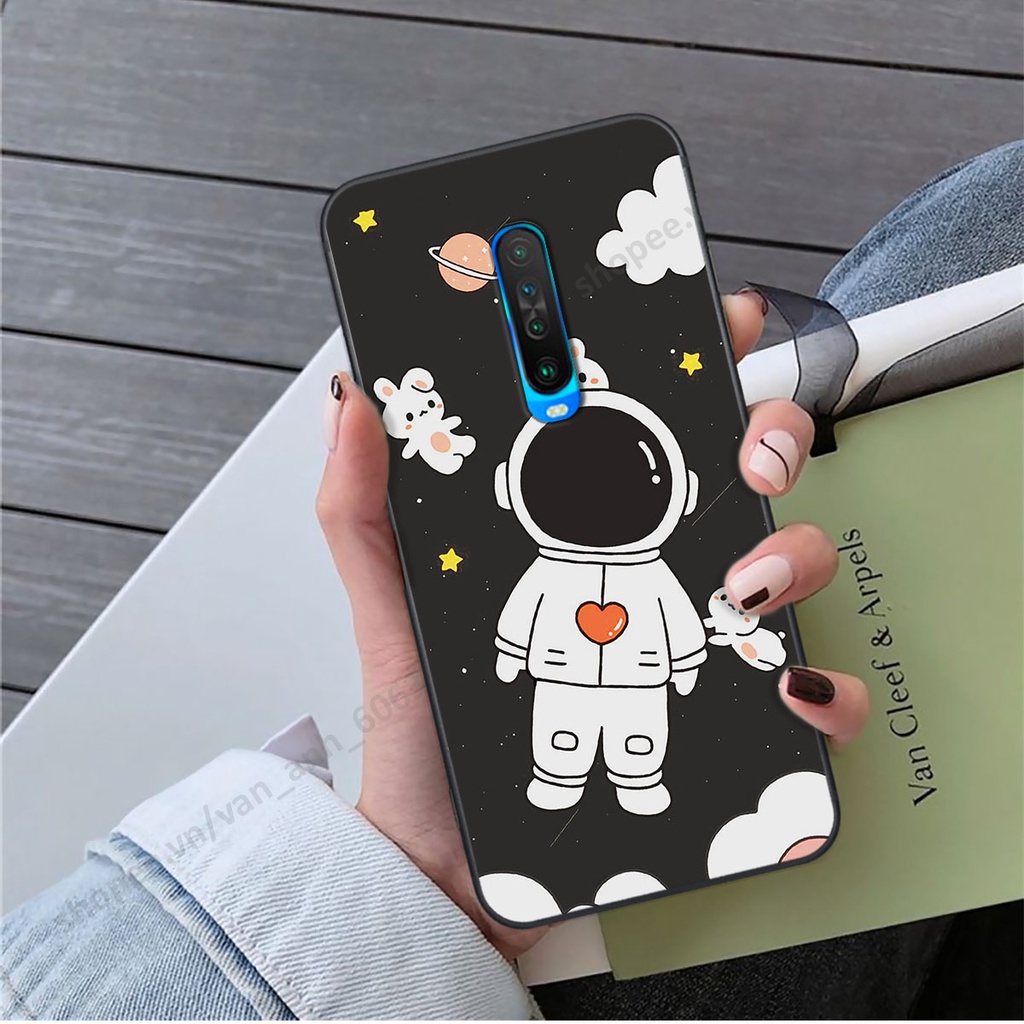 Ốp Xiaomi Redmi K30 hình bầu trời, phi hành gia đẹp, ốp lưng điện thoại xiaomi viền dẻo cao cấp