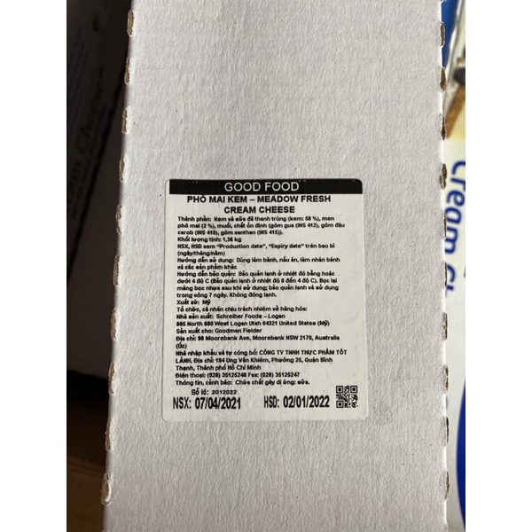 Cream cheese Meadow Fresh