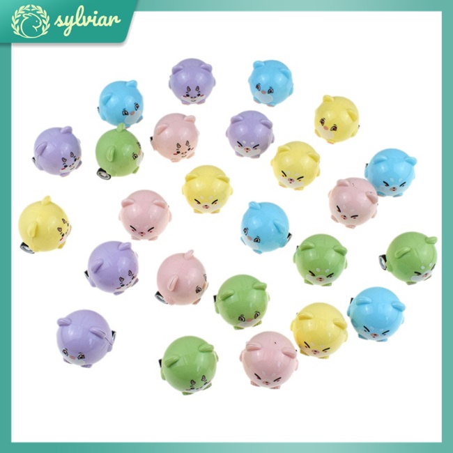 [sylviar] Đồ Chơi Xe Kéo Lùi Mini Kiểu Hoạt Hình Động Vật Dễ Thương Dùng Trong Nhà Ngoài Trời