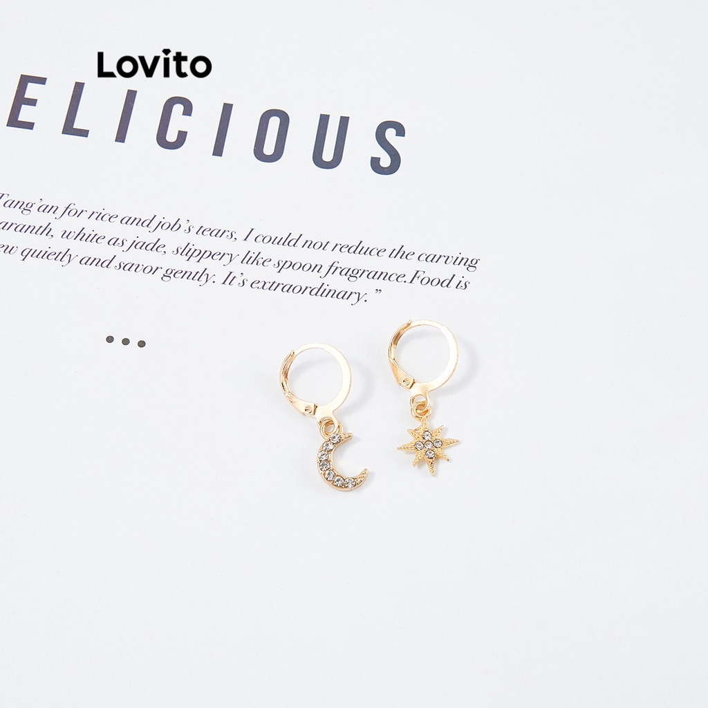 Lovito Vòng đeo Ngọc trai Rhinestone Thường L26LD109 (Vàng)