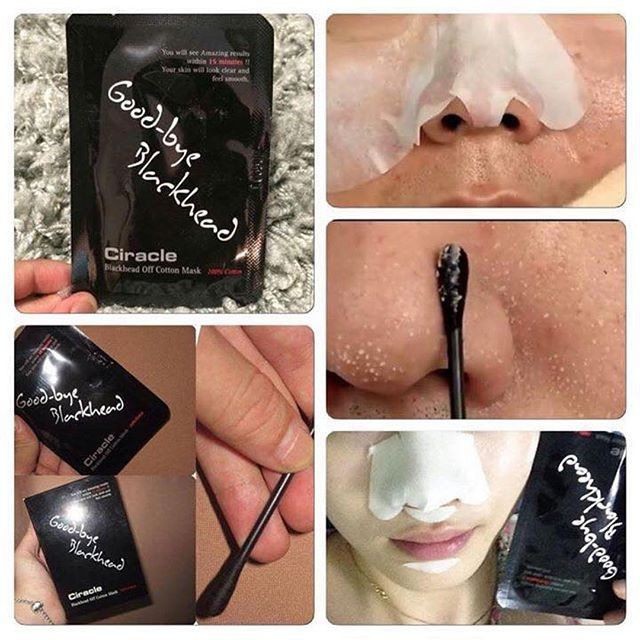 [Lẻ 1 Miếng] Miếng Đẩy Mụn Đầu Đen Goodbye Blackhead Ciracle - Mặt nạ giảm ngăn ngừa mụn đầu đen