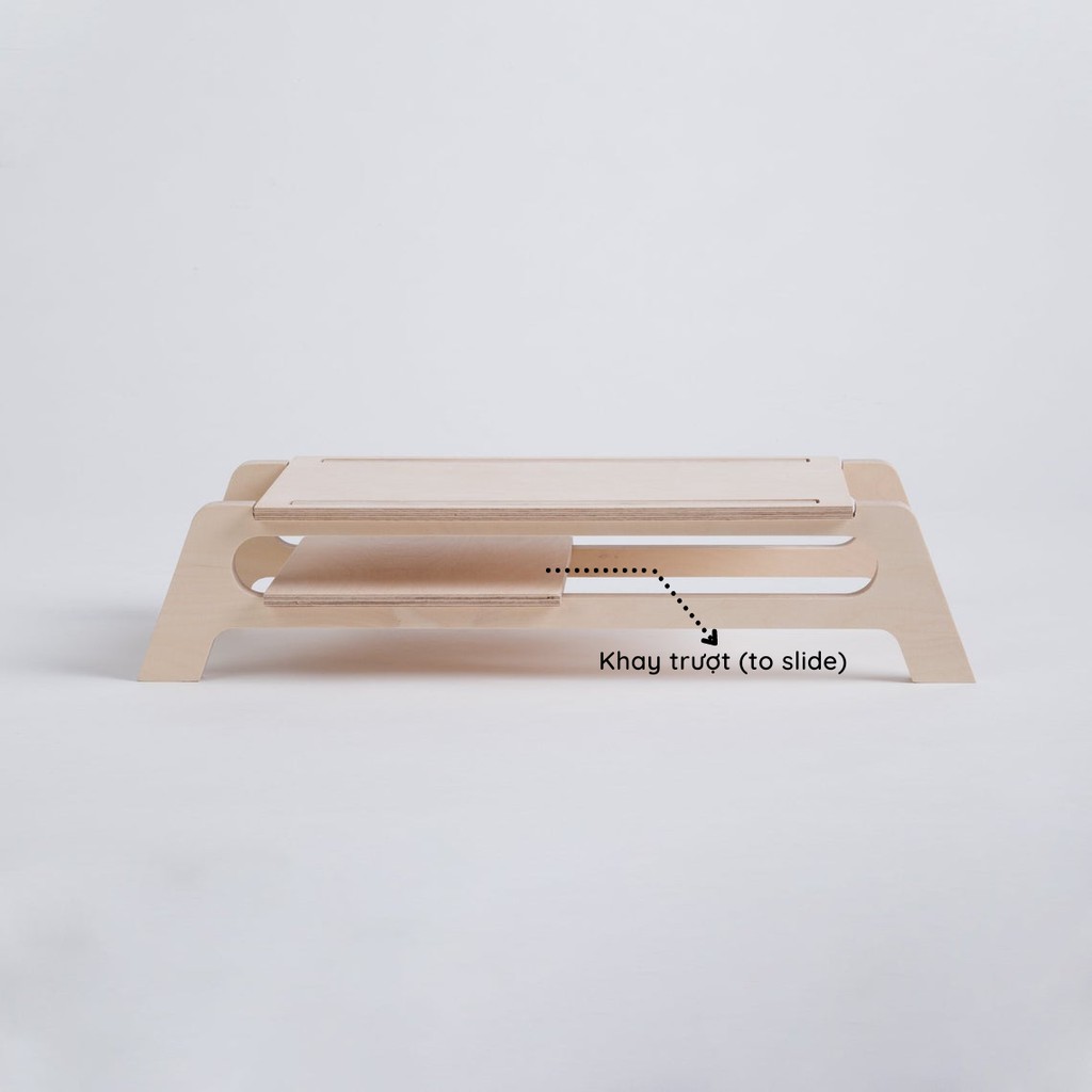 Desktop Display Support - Kệ gỗ để màn hình máy tính PC/Laptop bằng gỗ plywood cao cấp nhập khẩu