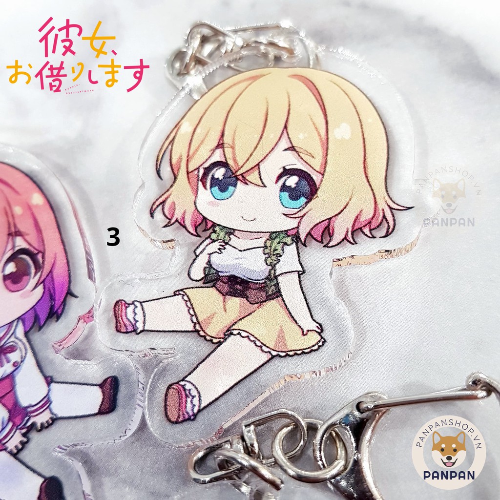 Móc Khoá Anime Mica Acrylic Kanojo, Okarishimasu - Rent A Girlfriend (6cm)