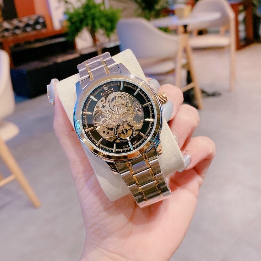 Đồng hồ cơ Rolex Nam dây thép không gỉ, bảo hành 12 tháng - Đồng hồ rolex MTP-STORE MTP-STORE