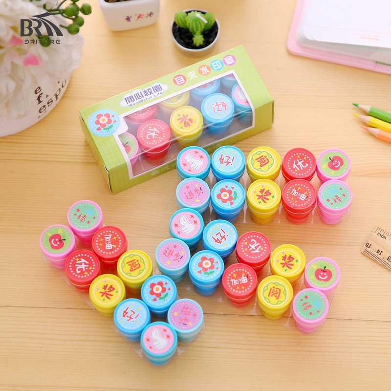 Bộ Con Dấu In Hình Biểu Cảm Khuôn Mặt Sáng Tạo Giáo Dục Cho Mẹ Và Bé